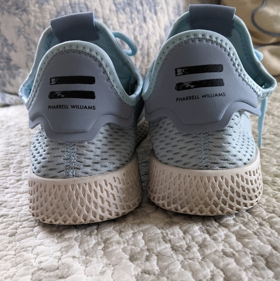ADIDAS Pharrell Williams Hu Tennis Shoes Light Blue Mens 7 - Picture 2 of 7